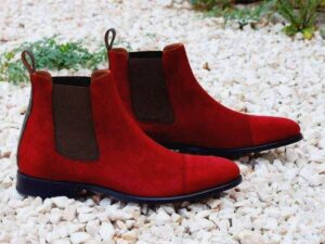 Red Chelsea Boots